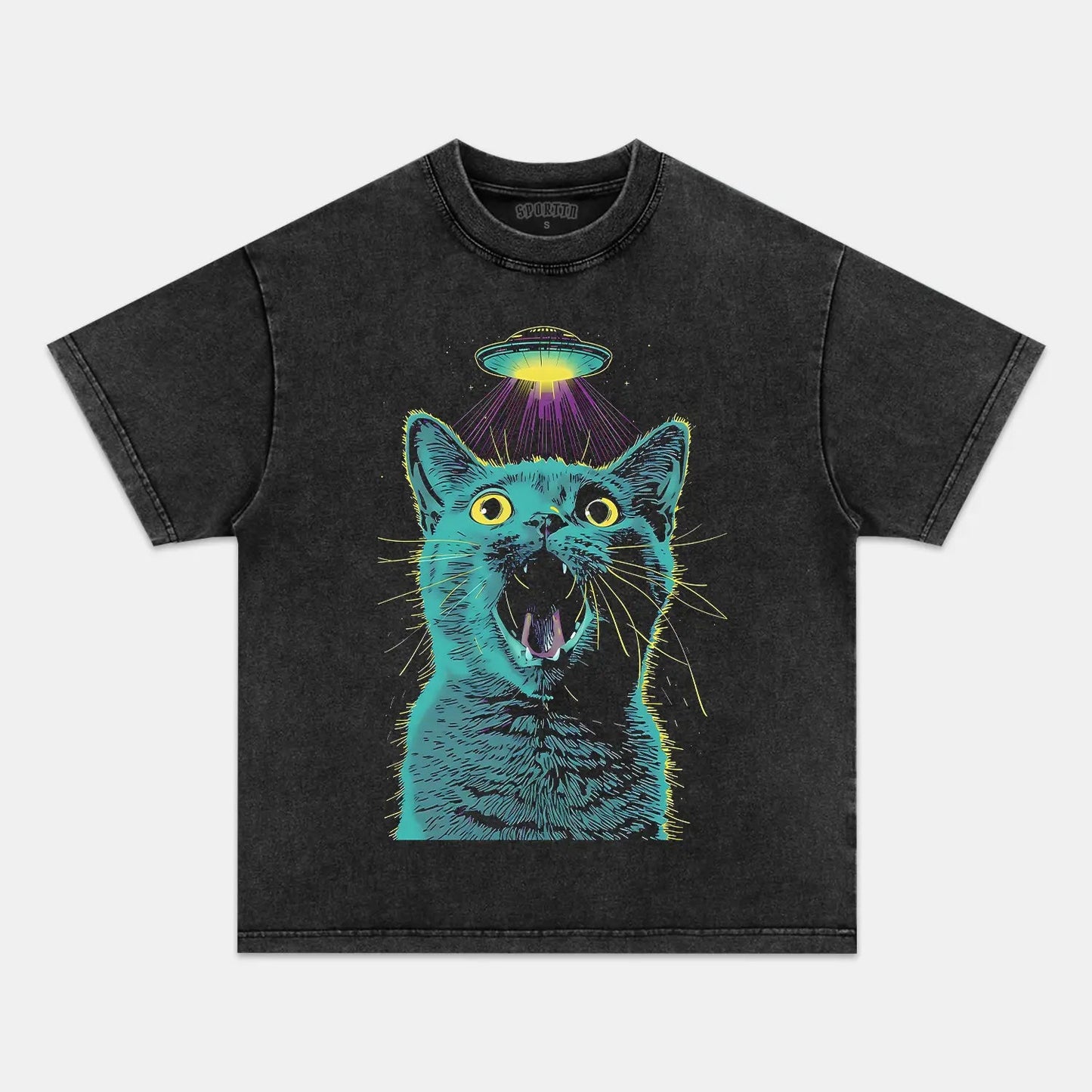ABDUCCIóN ALIEN CAT T-SHIRT
