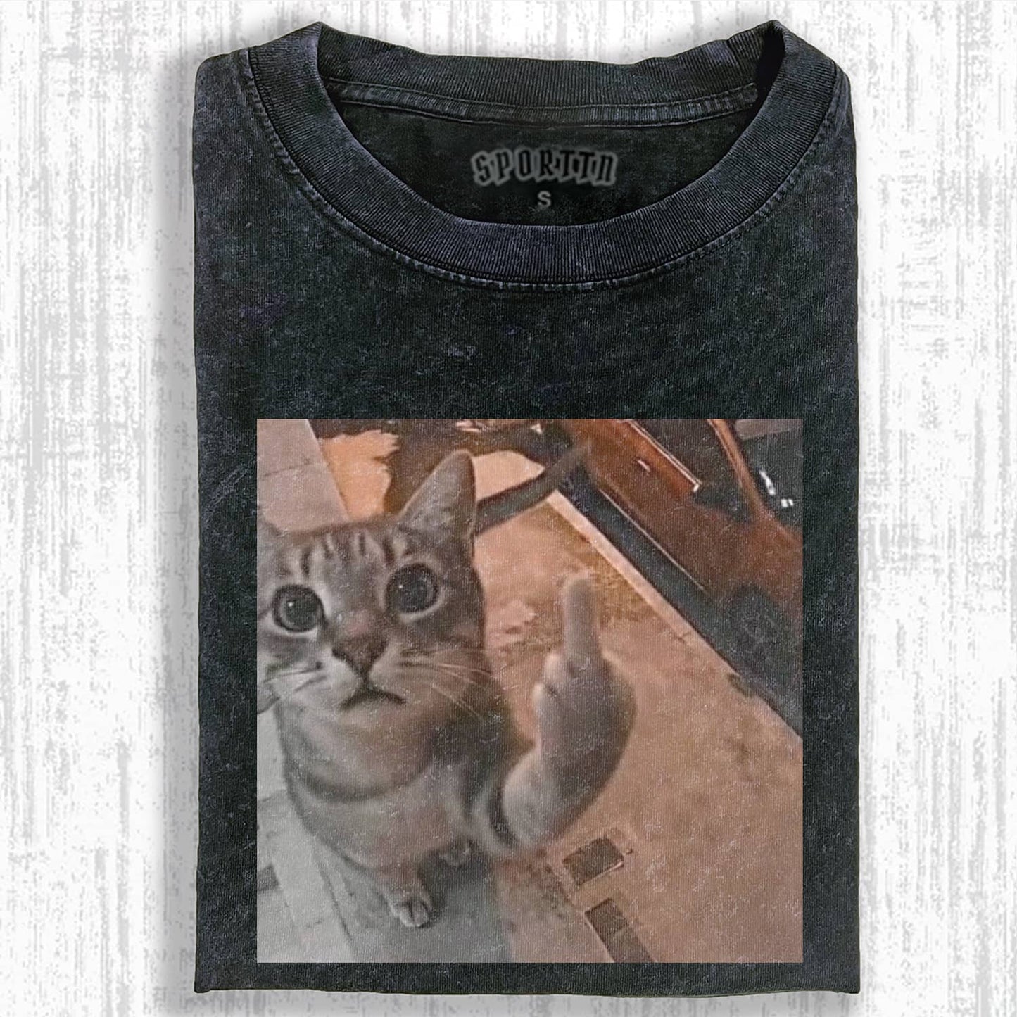 FUNNY CAT MEME ICON PFP T-SHIRT