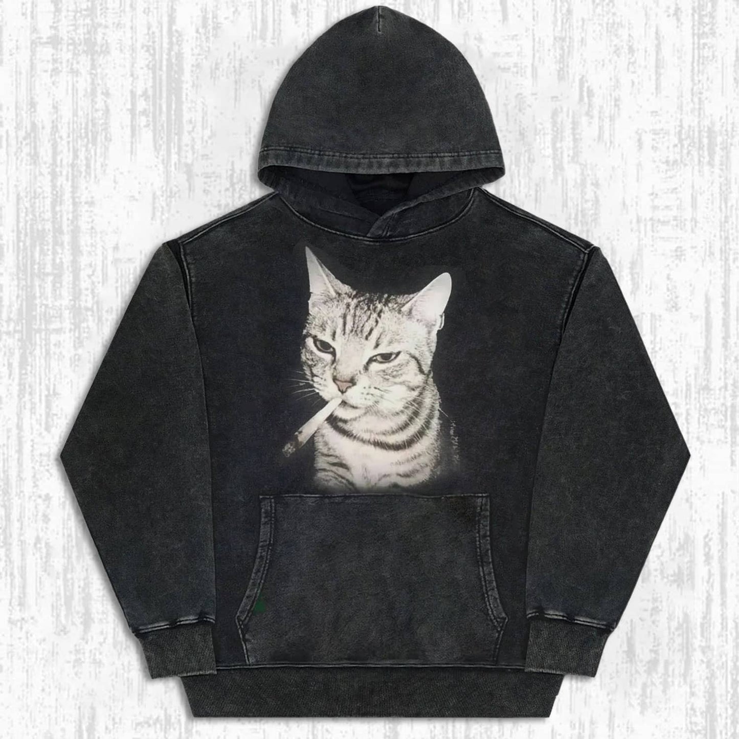 Vintage Smoking Cat Meme T-shirt