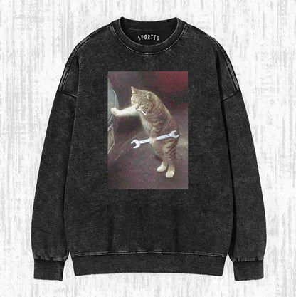 Auto Repair Expert The Cool Cat Mechanic T-shirt