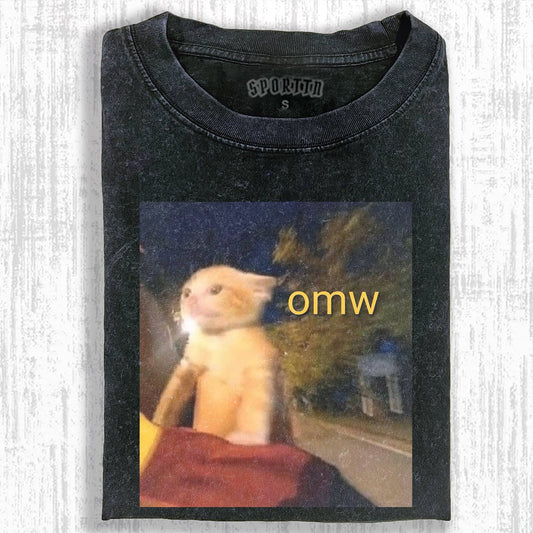 FUNNY CAT MEME ICON T-SHIRT