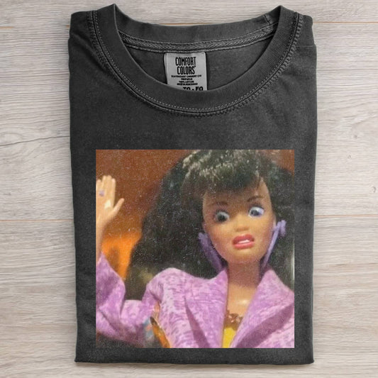 MOOD DOLL GIRL MEME T-SHIRT