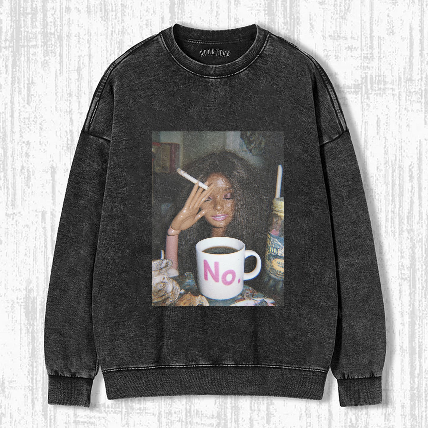 RETRO SMOKING AFRO BARBIE GIRL T-SHIRT